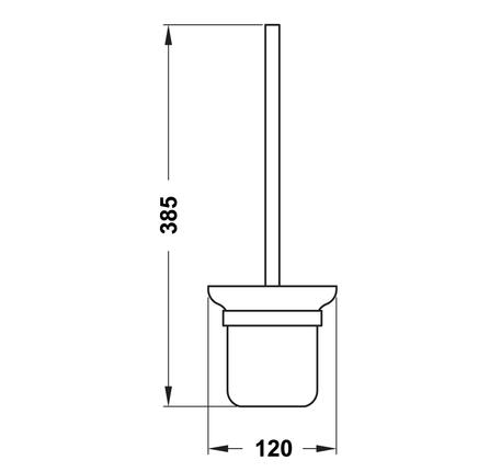 Giá treo và cọ vệ sinh Inno-Round Hafele 495.80.123